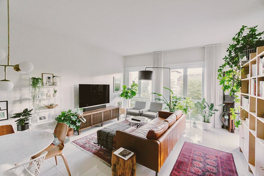 Wide view of a modern mid century | Ever After Homes