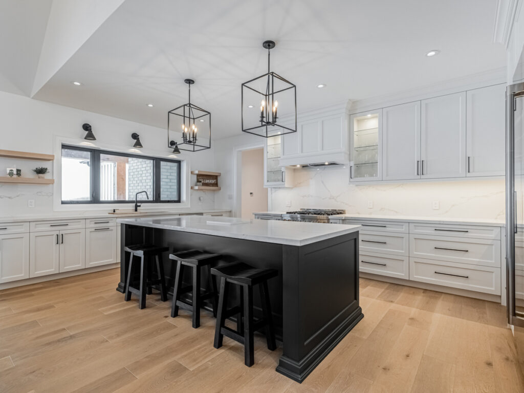 Modern kitchen by Milton custom home builders